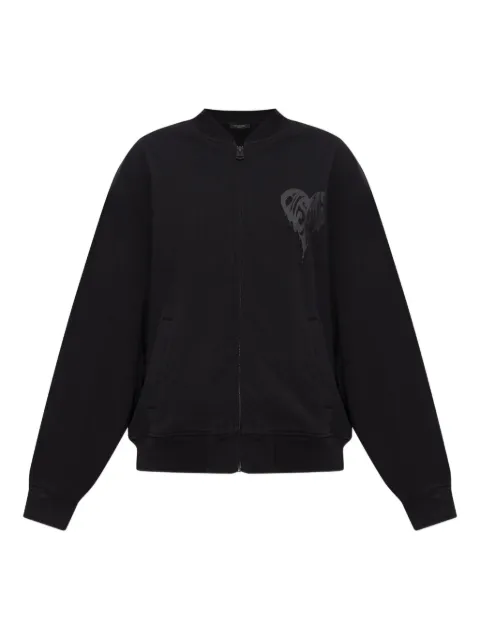 AllSaints heart-print bomber jacket