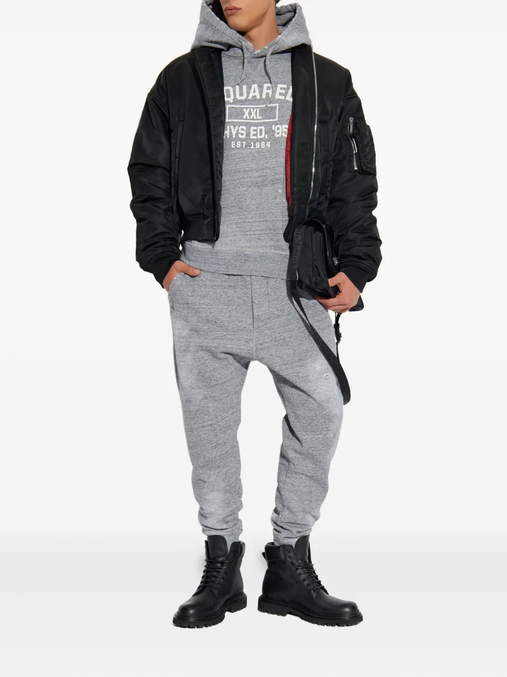 DSQUARED2 Trainingsbroek met gerafeld detail - Grijs