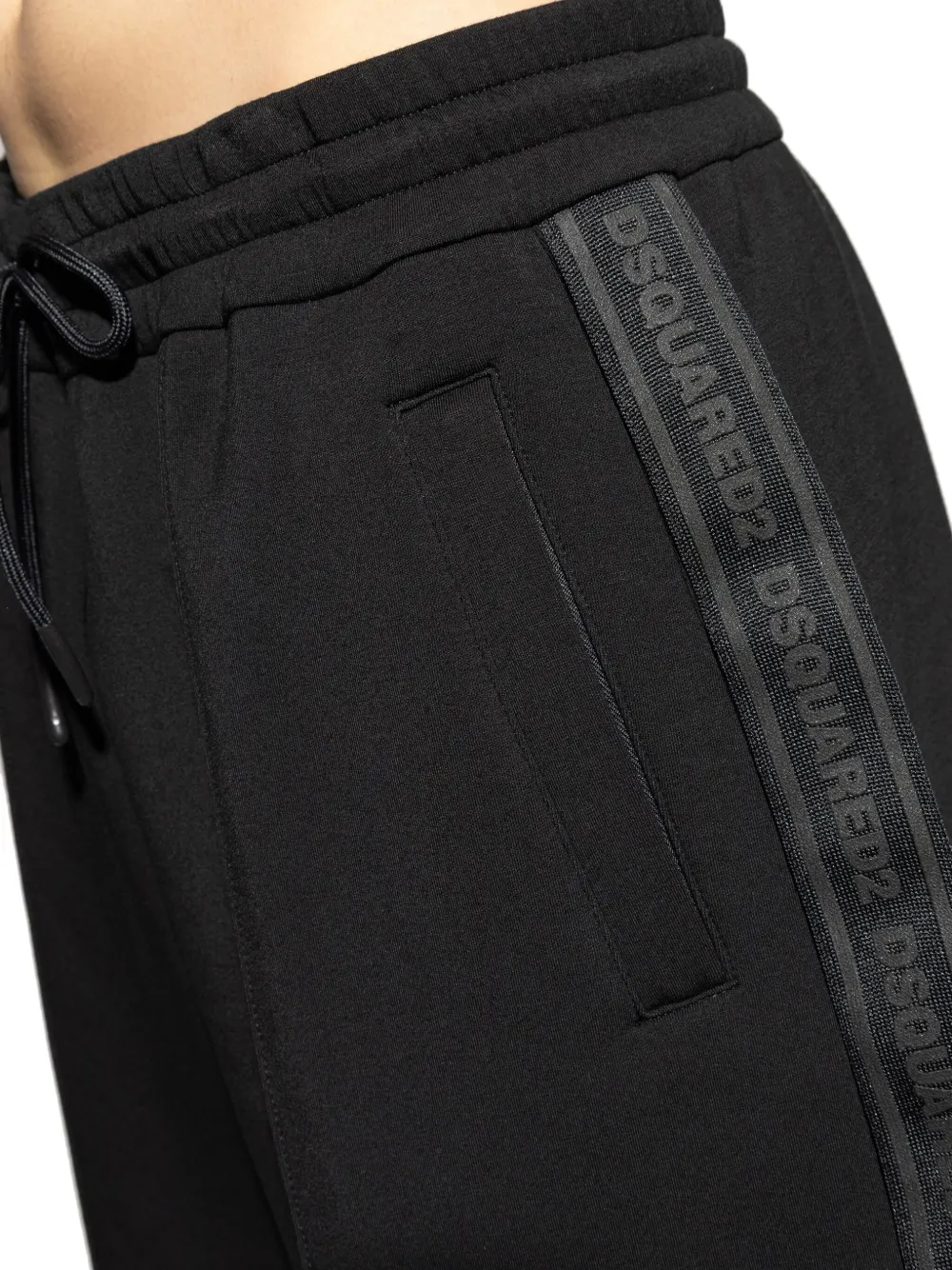 DSQUARED2 Shorts met trekkoord Zwart