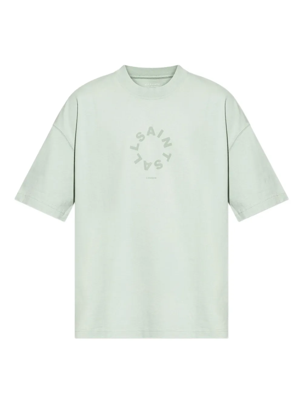 AllSaints Tierra T-shirt met rond logo Groen