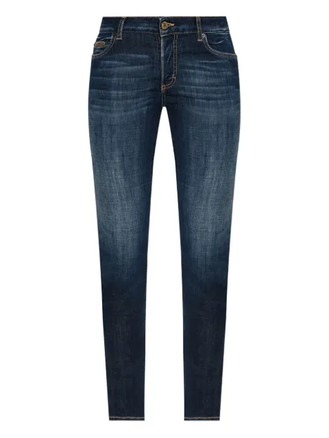 DSQUARED2 logo-plaque cropped jeans