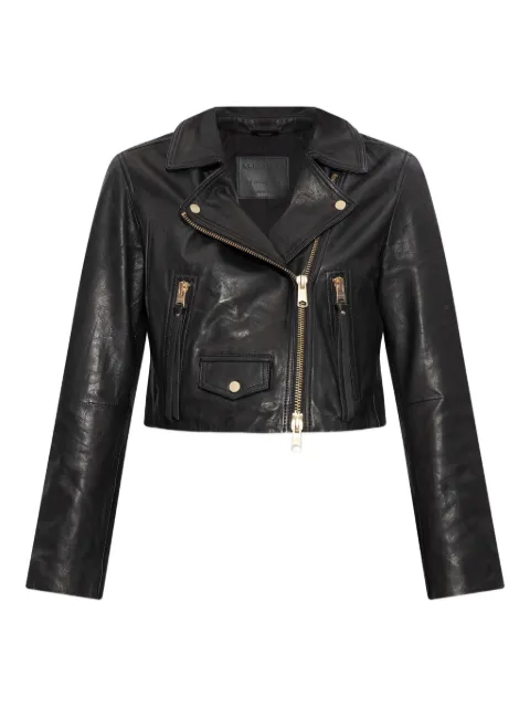 AllSaints cropped leather jacket