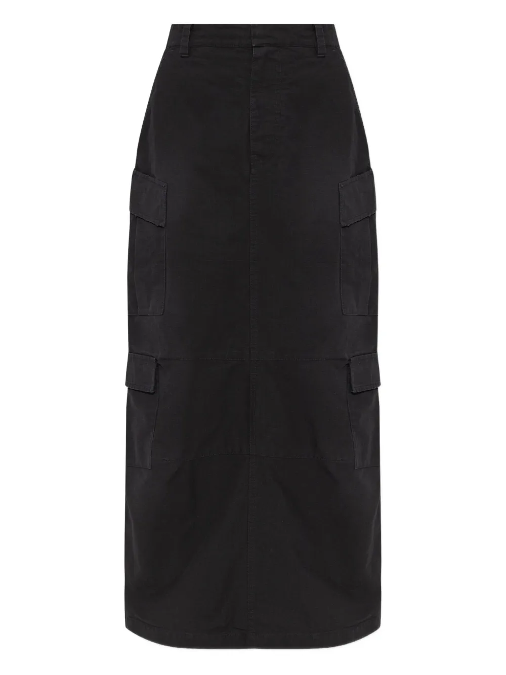 Balenciaga cargo pocket midi skirt - Black