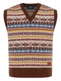 DSQUARED2 logo-patch vest - Brown