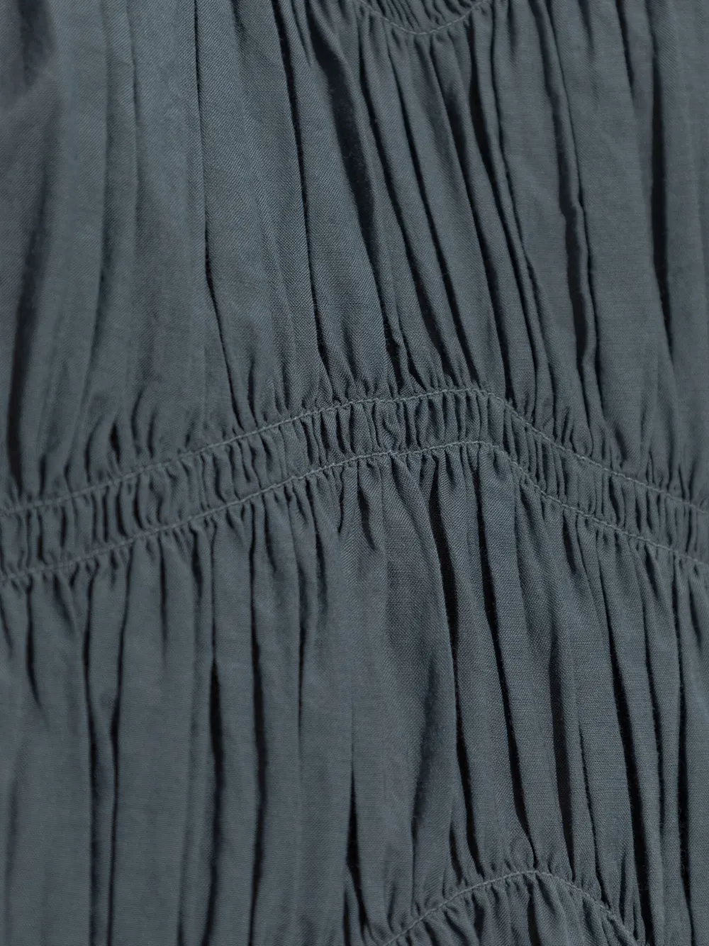 AllSaints smocked-panel tiered top Blauw