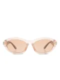Balenciaga Eyewear oval-frame sunglasses - Pink
