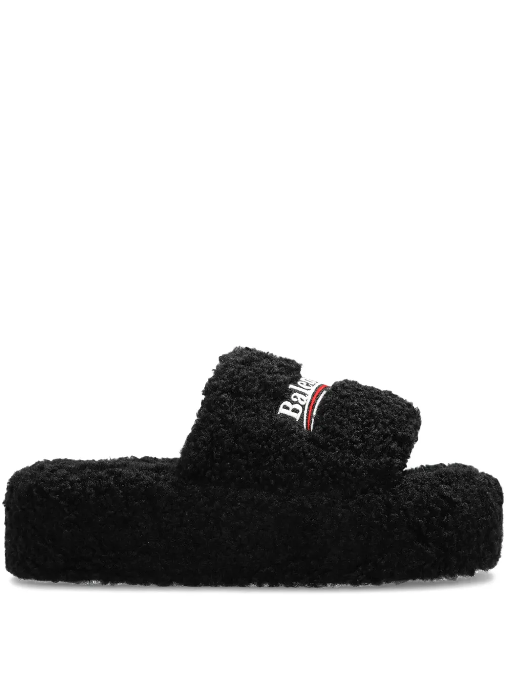 Balenciaga logo-embroidered platform sandals 1096