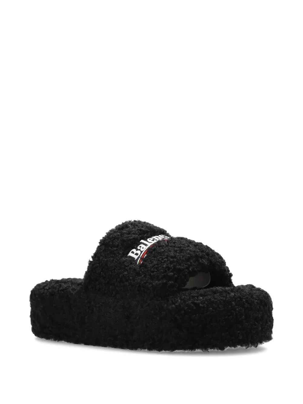 Balenciaga logo-embroidered platform sandals 1096