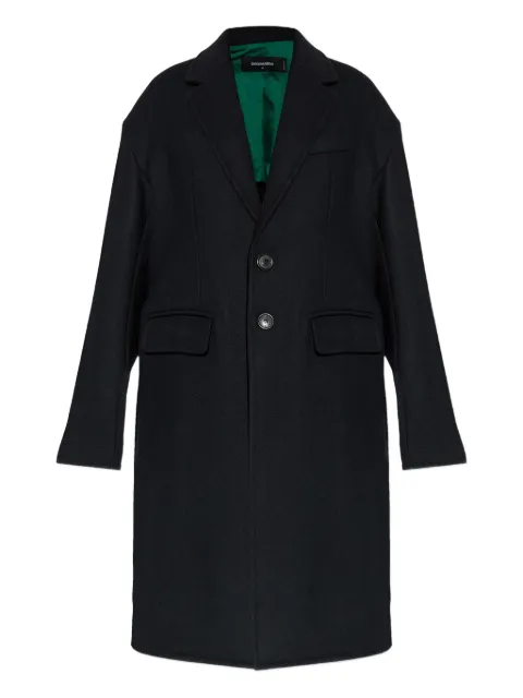 DSQUARED2 buttoned wool-blend coat