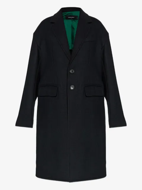 DSQUARED2 buttoned wool-blend coat