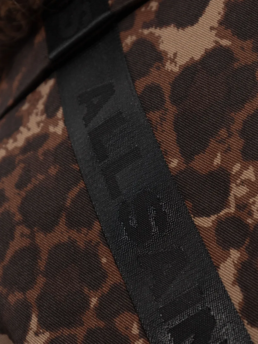 AllSaints Abel leopard-print belted trench coat Bruin