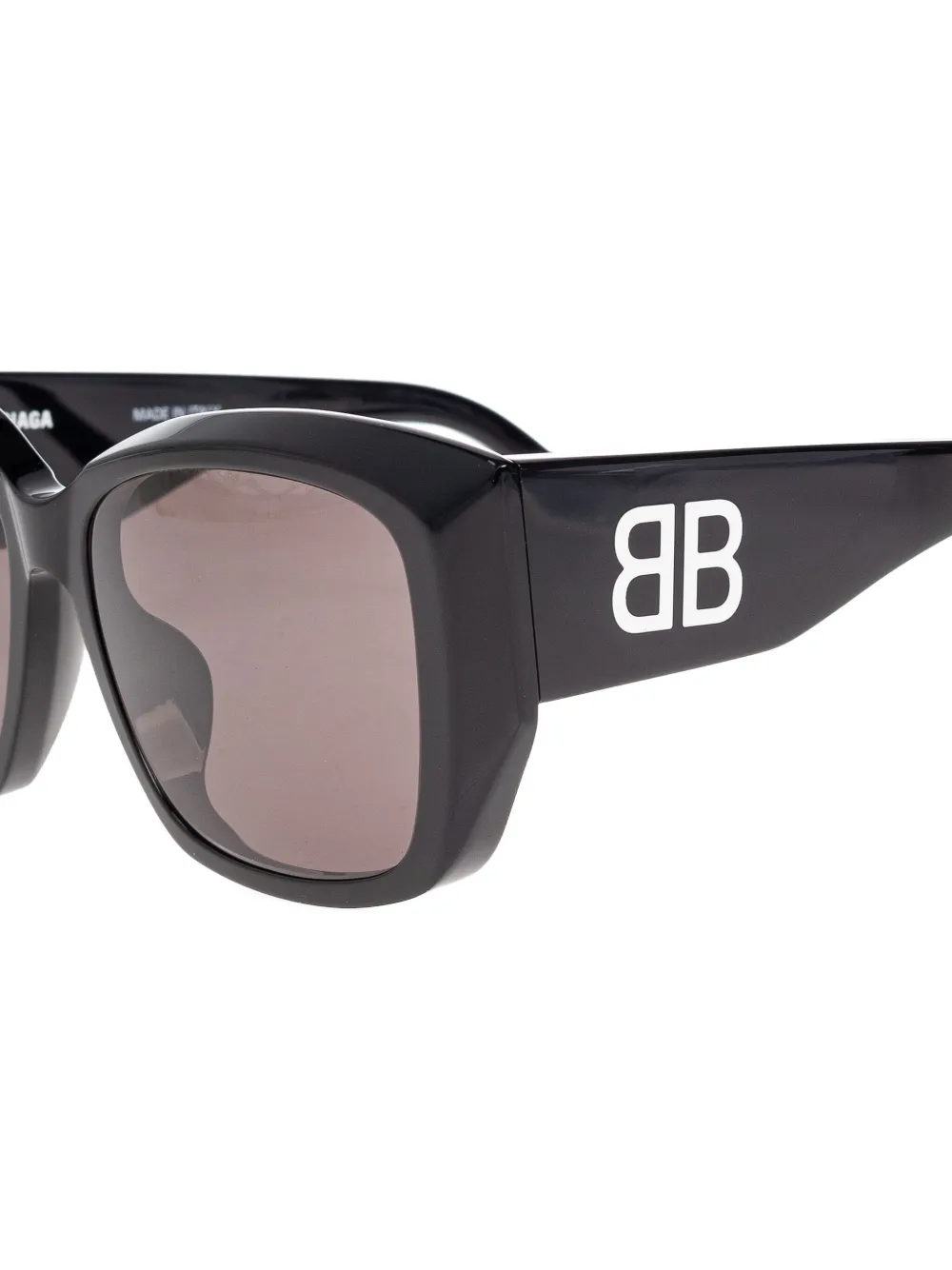 Balenciaga Eyewear BB logo rectangle sunglasses Zwart