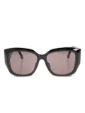 Balenciaga Eyewear BB logo rectangle sunglasses - Black