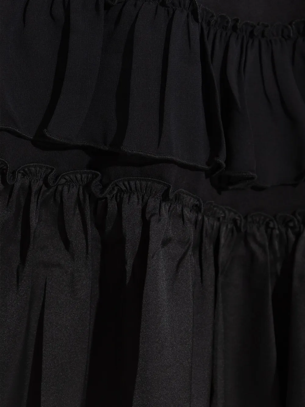 AllSaints Gelaagde jurk met ruches Zwart