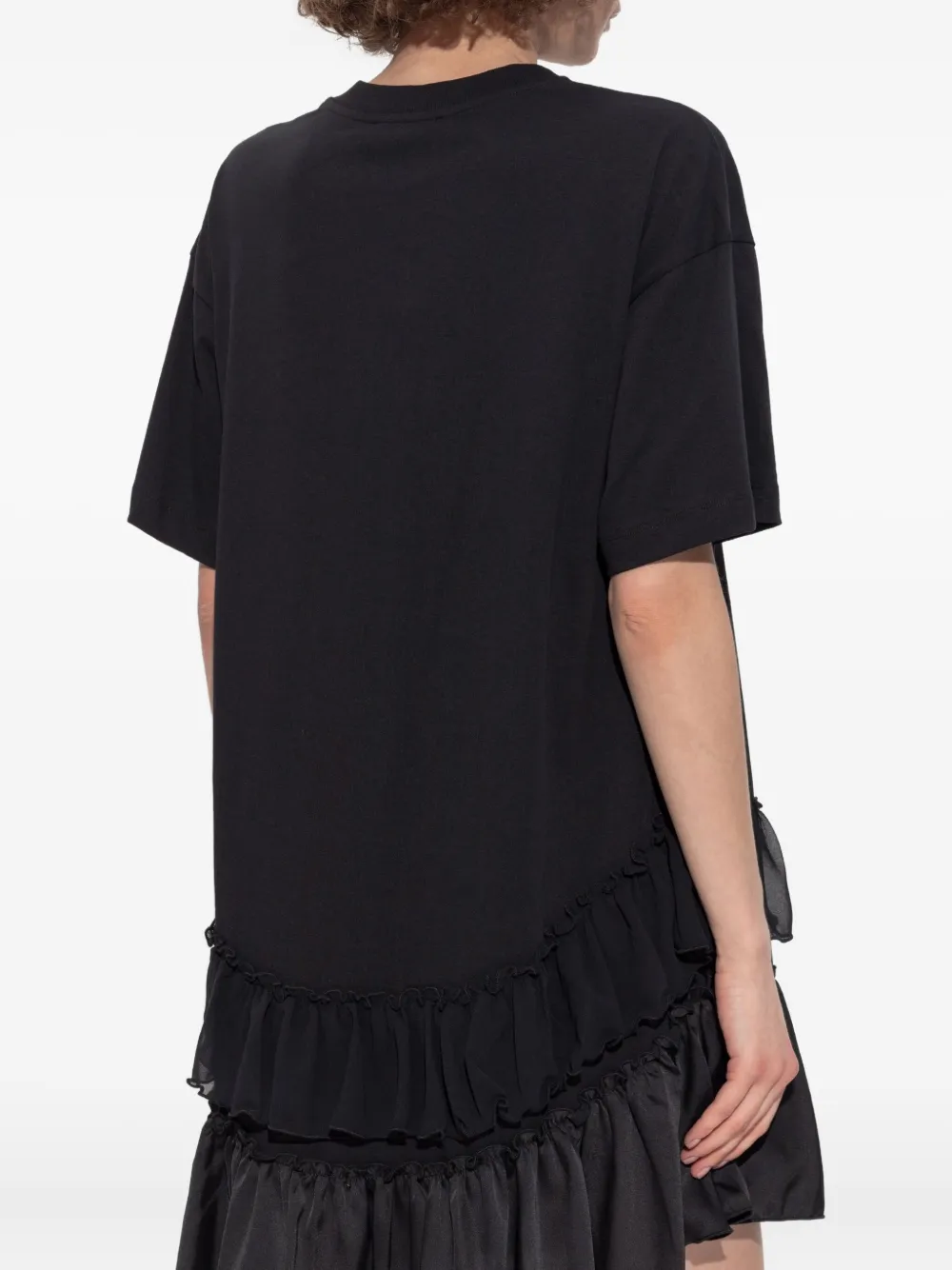 AllSaints Gelaagde jurk met ruches Zwart