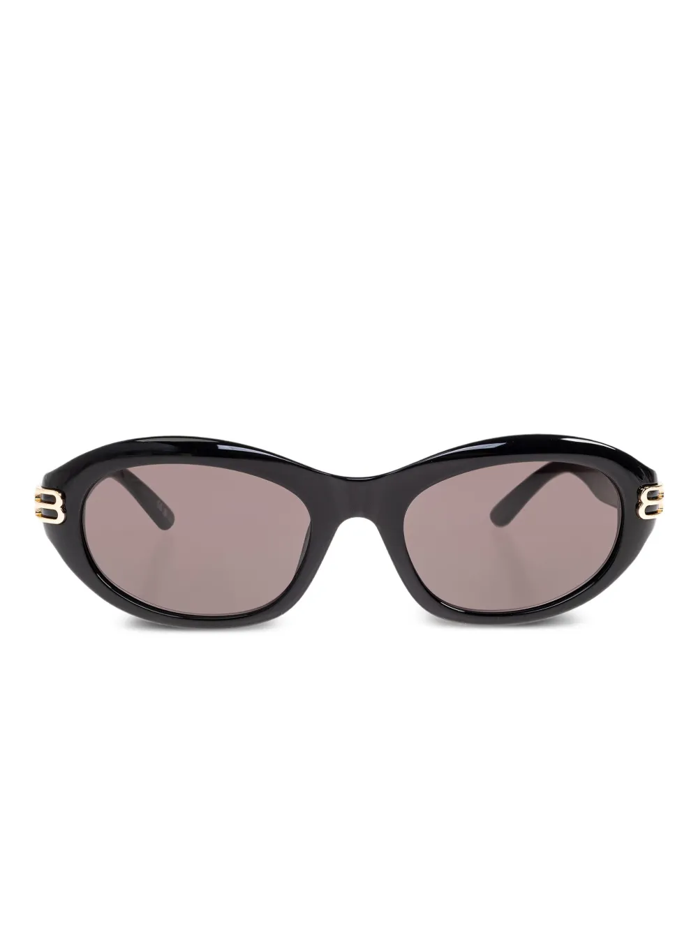 Balenciaga Eyewear oval-frame logo sunglasses Zwart