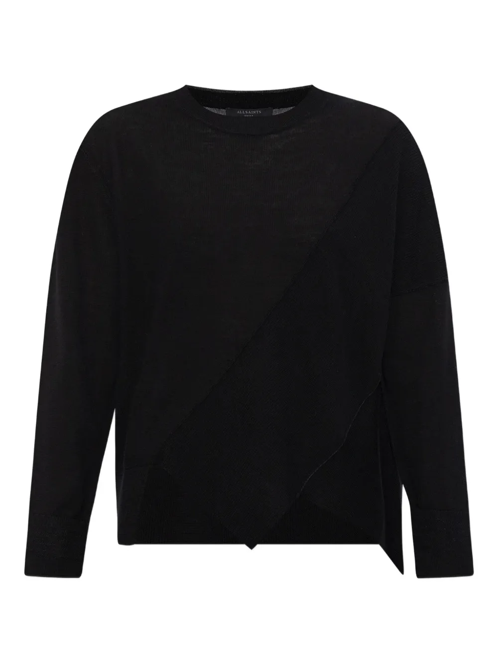 asymmetric wool sweater