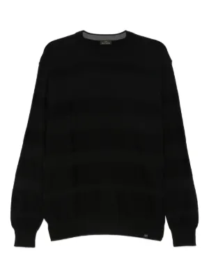 Comme Des Garçons Homme ribbed-knit Sweater | Black | FARFETCH UK