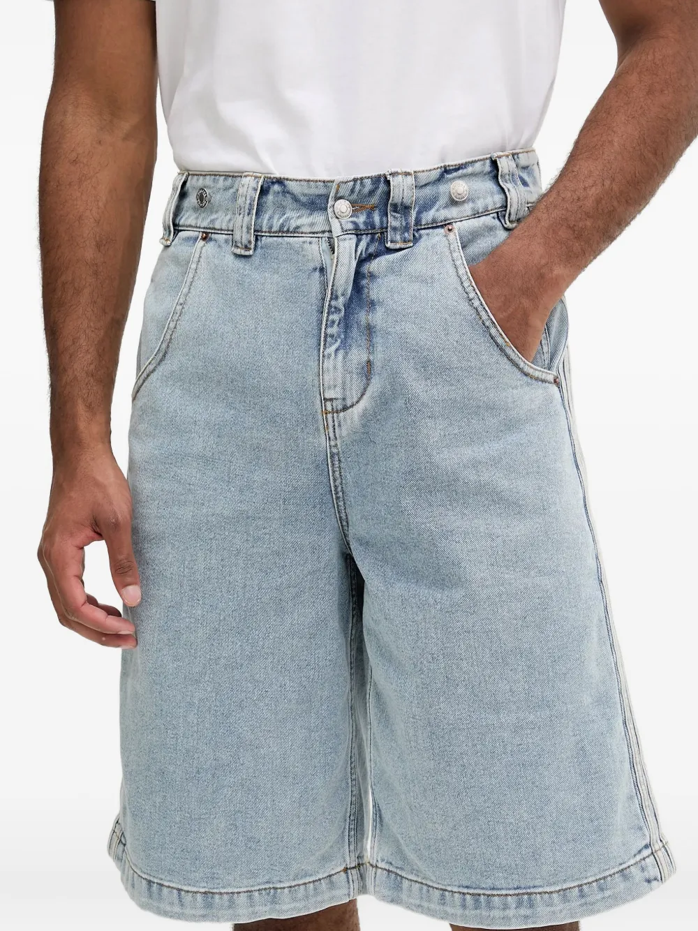 adidas x Jeremy Scott denim tuinbroek Blauw