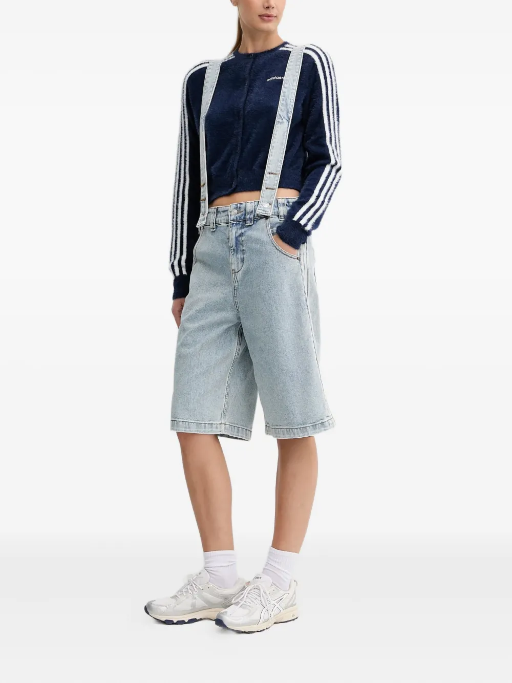 adidas x Jeremy Scott denim tuinbroek Blauw