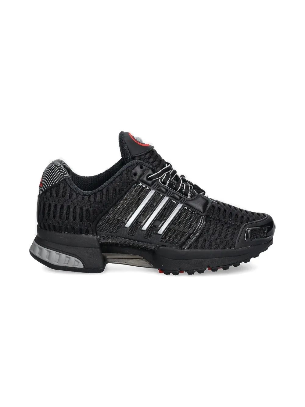 Adidas Kids ribbed low-top sneakers Black