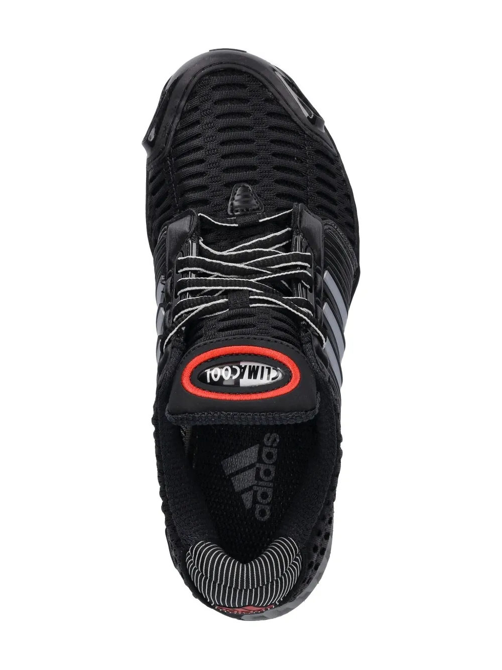 adidas Kids ribbed low-top sneakers Black