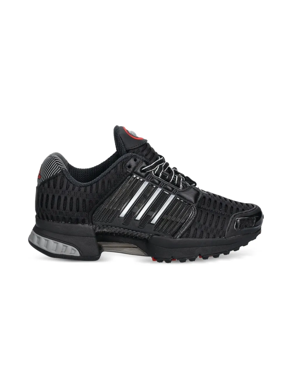 Adidas Kids ribbed low-top sneakers Black