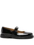 Kenzo Smile buckle patent loafers - Black