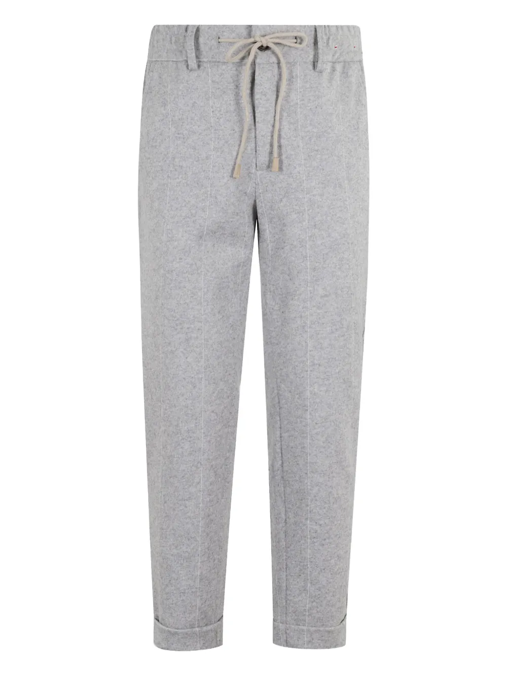 drawstring-cuffed trousers