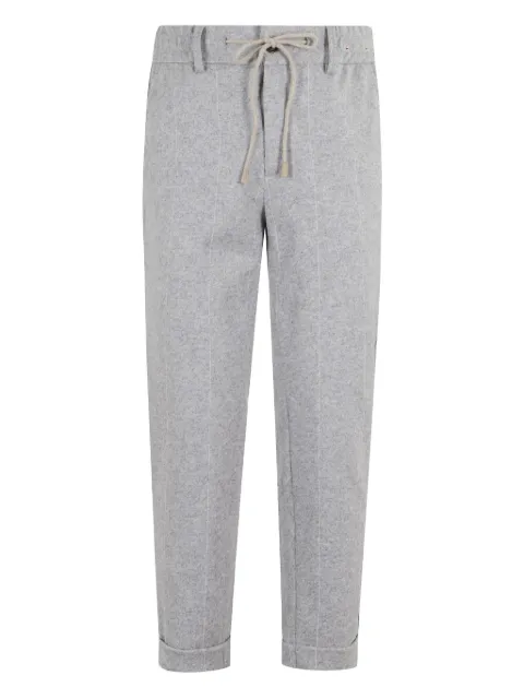 Eleventy drawstring-cuffed trousers