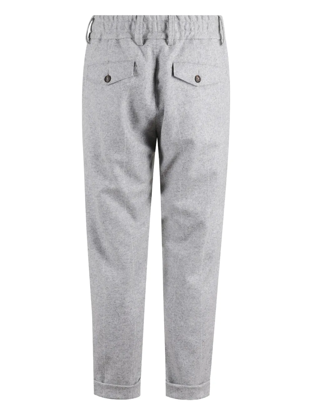 Eleventy drawstring-cuffed trousers - Grijs