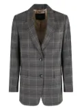 Seventy checked single-breasted blazer - Grey