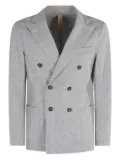 Eleventy pinstripe double-breasted blazer - Grey