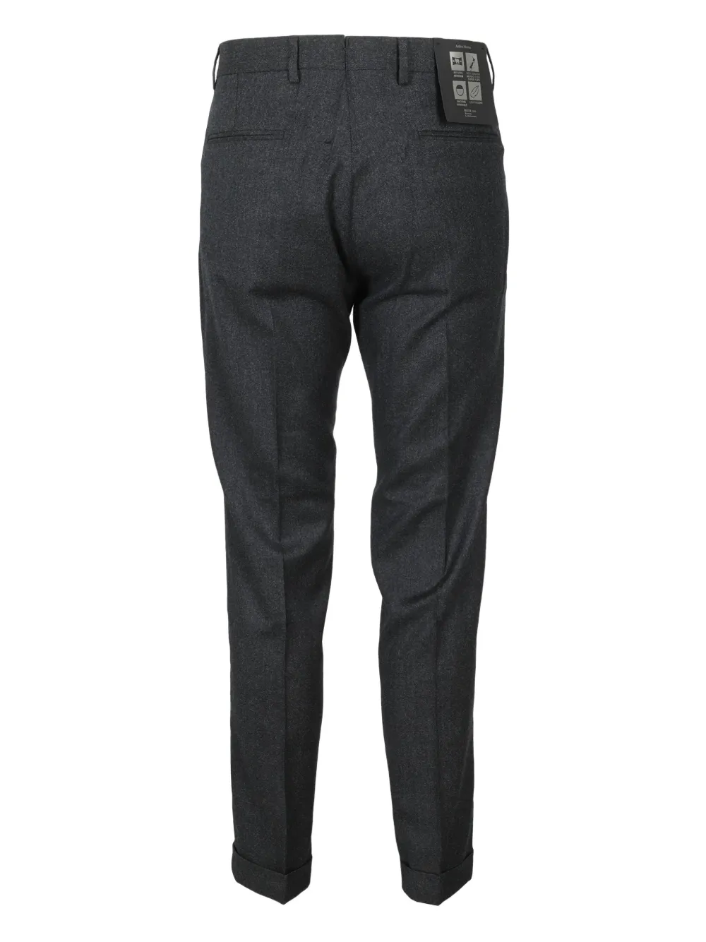 Briglia 1949 cuffed wool trousers Grijs