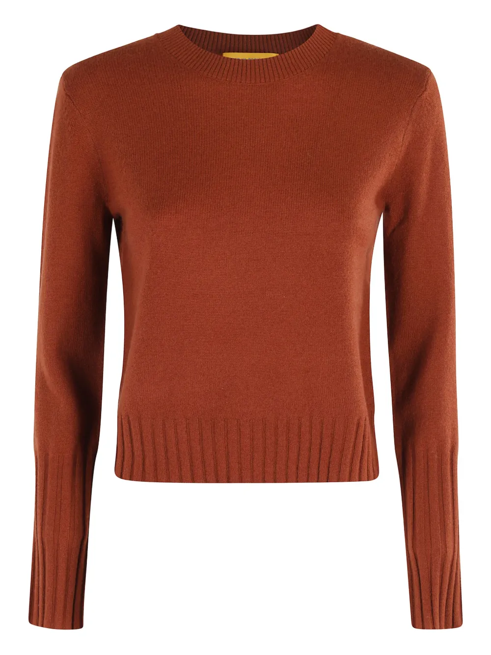 ribbed-hem cashmere sweater