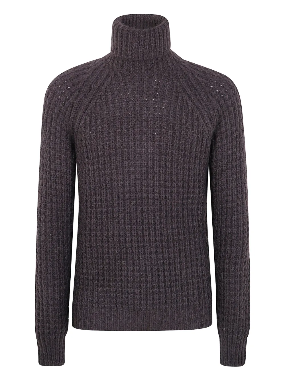 turtleneck ribbed sweater