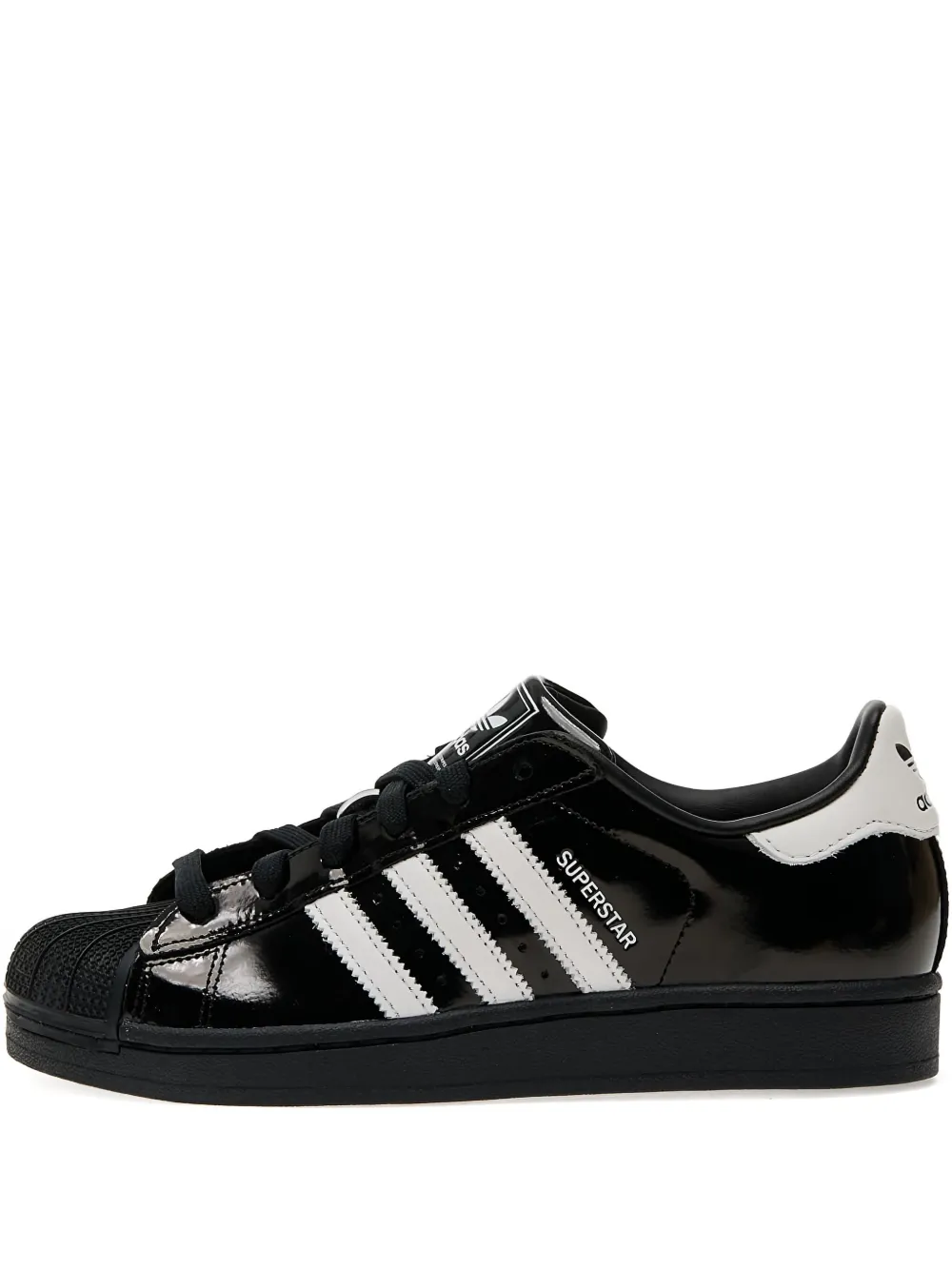 adidas Superstar shell-toe 3-stripes logo sneakers Black