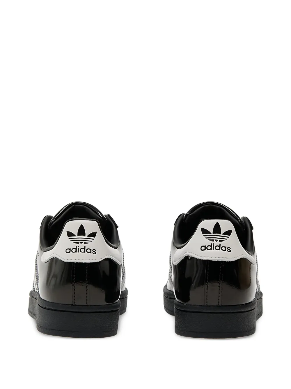 adidas Superstar shell-toe 3-stripes logo sneakers Black