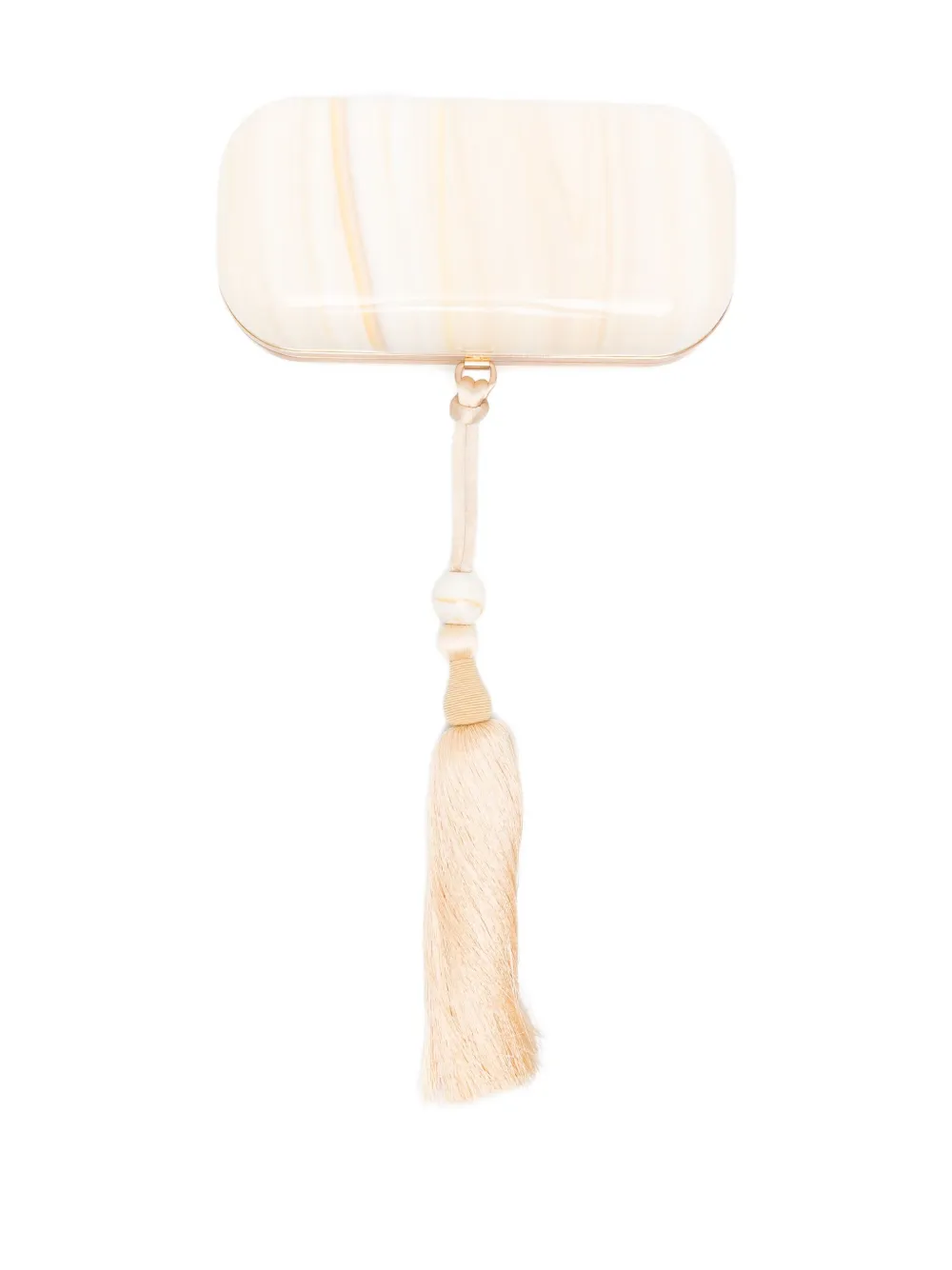 Cult Gaia Yasmin kleine clutch verfraaid met kwastje Beige