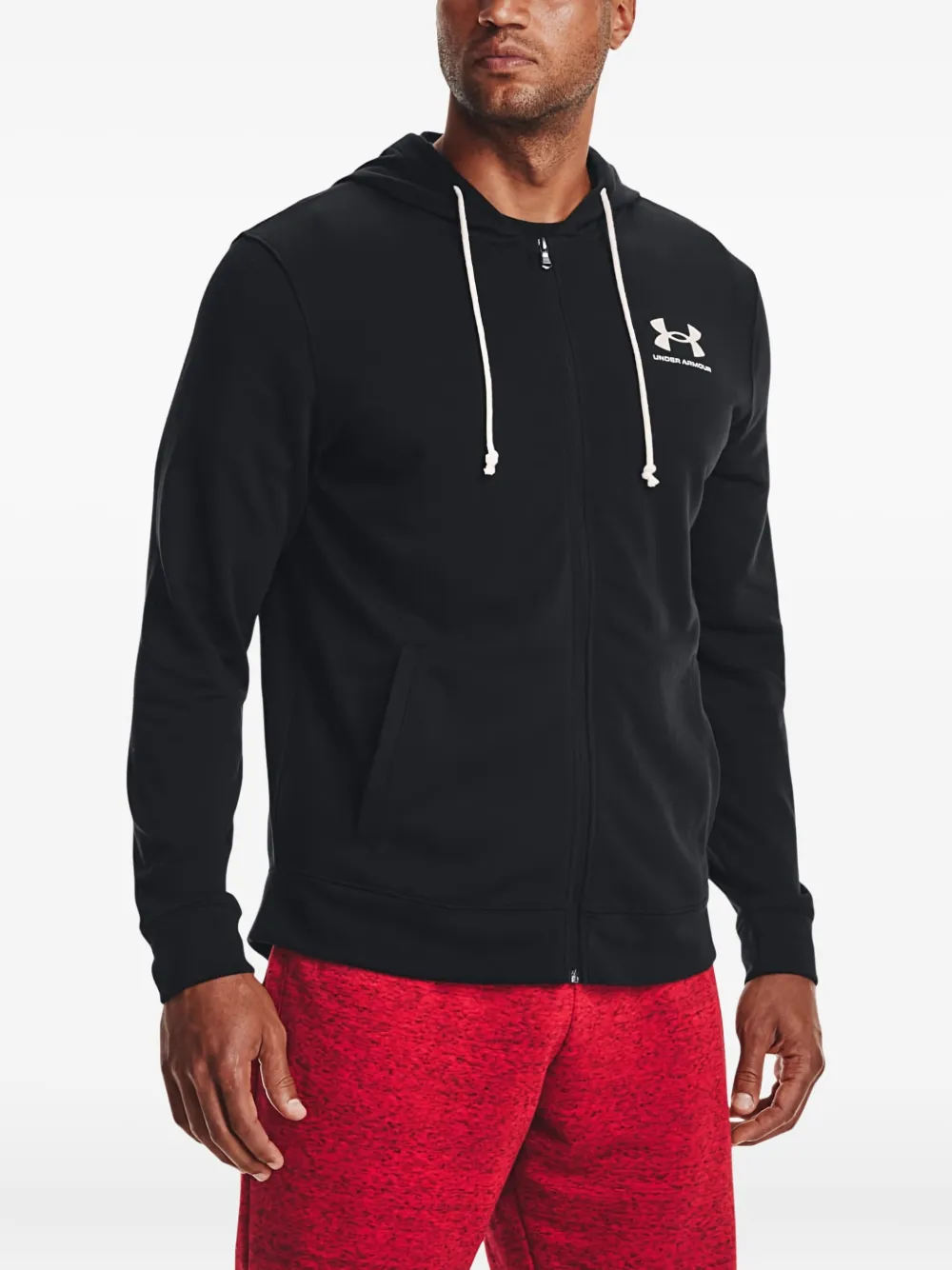 Under Armour logo-print hoodie - ブラック Under Armour logo-print hoodie - ブラック