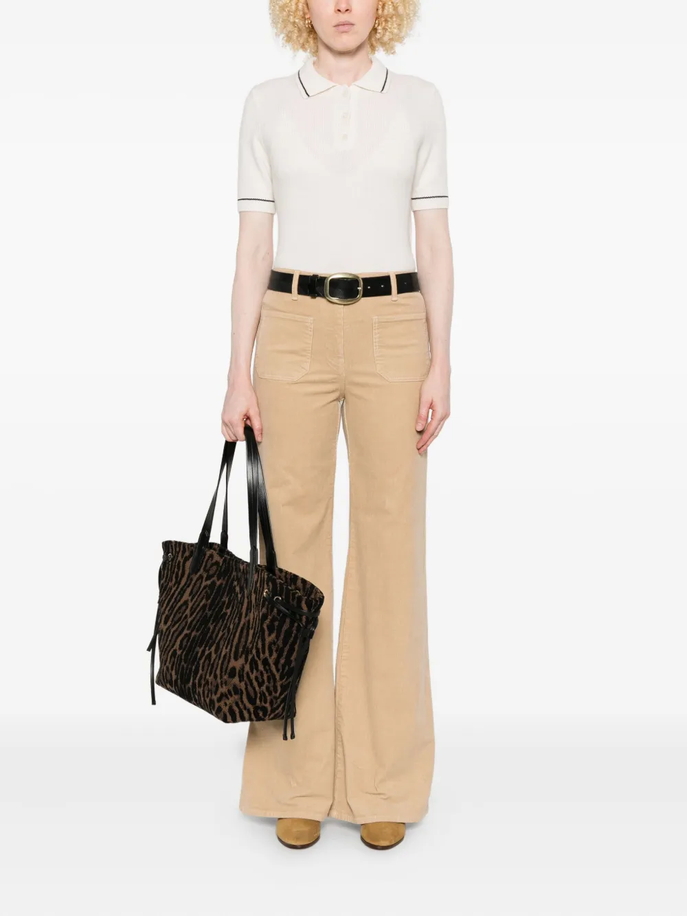 Nili Lotan patch-pockets trousers - Beige
