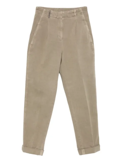 Peserico pleated cuffed trousers