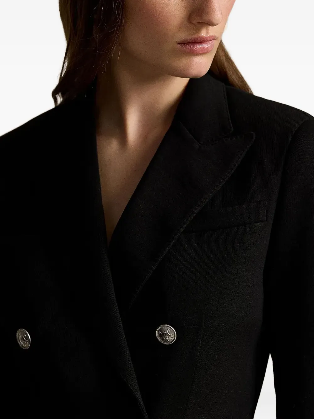 Polo Ralph Lauren Blazer met dubbele rij knopen Zwart