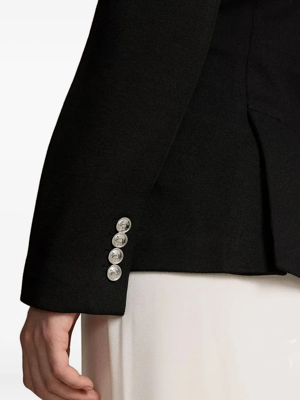 Polo Ralph Lauren Blazer met dubbele rij knopen Zwart