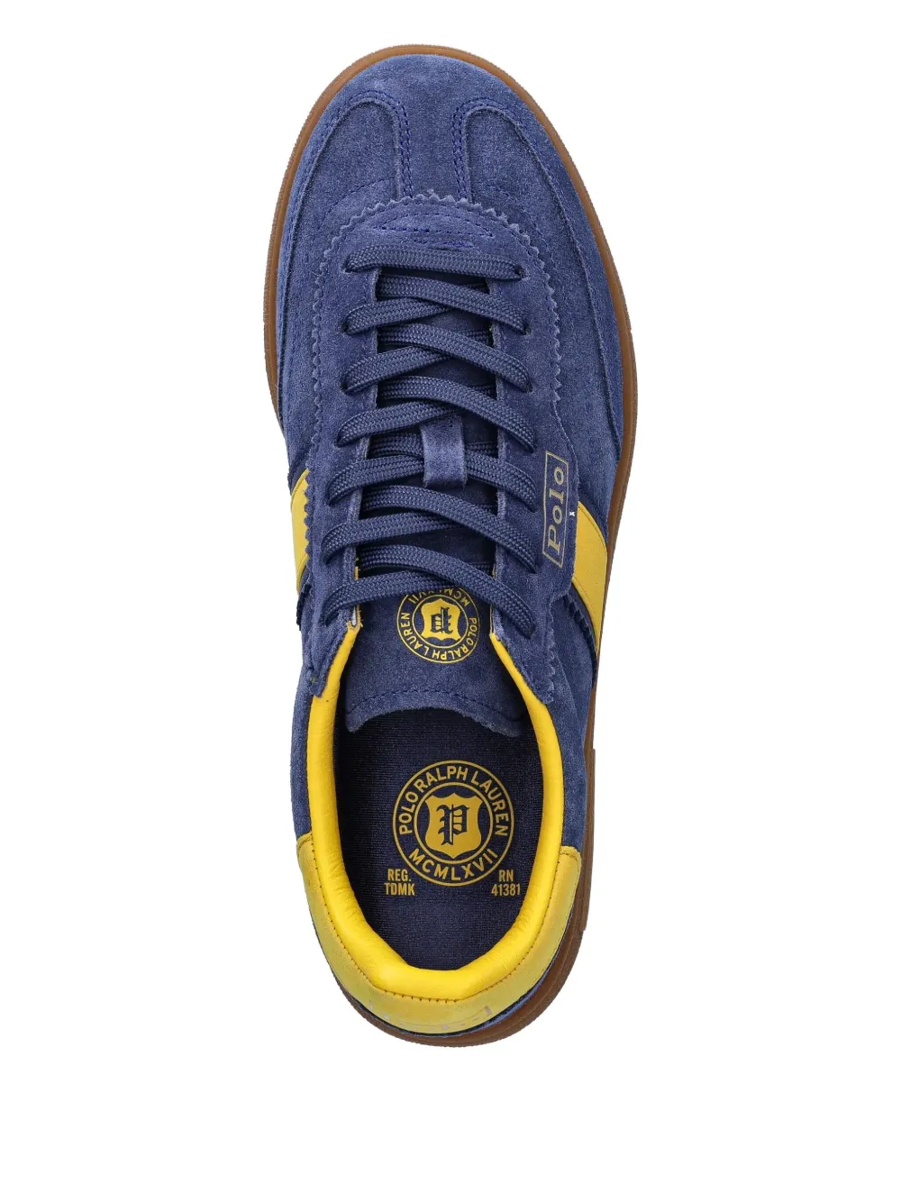 Polo Ralph Lauren Bedford suede stripe sneakers Blue