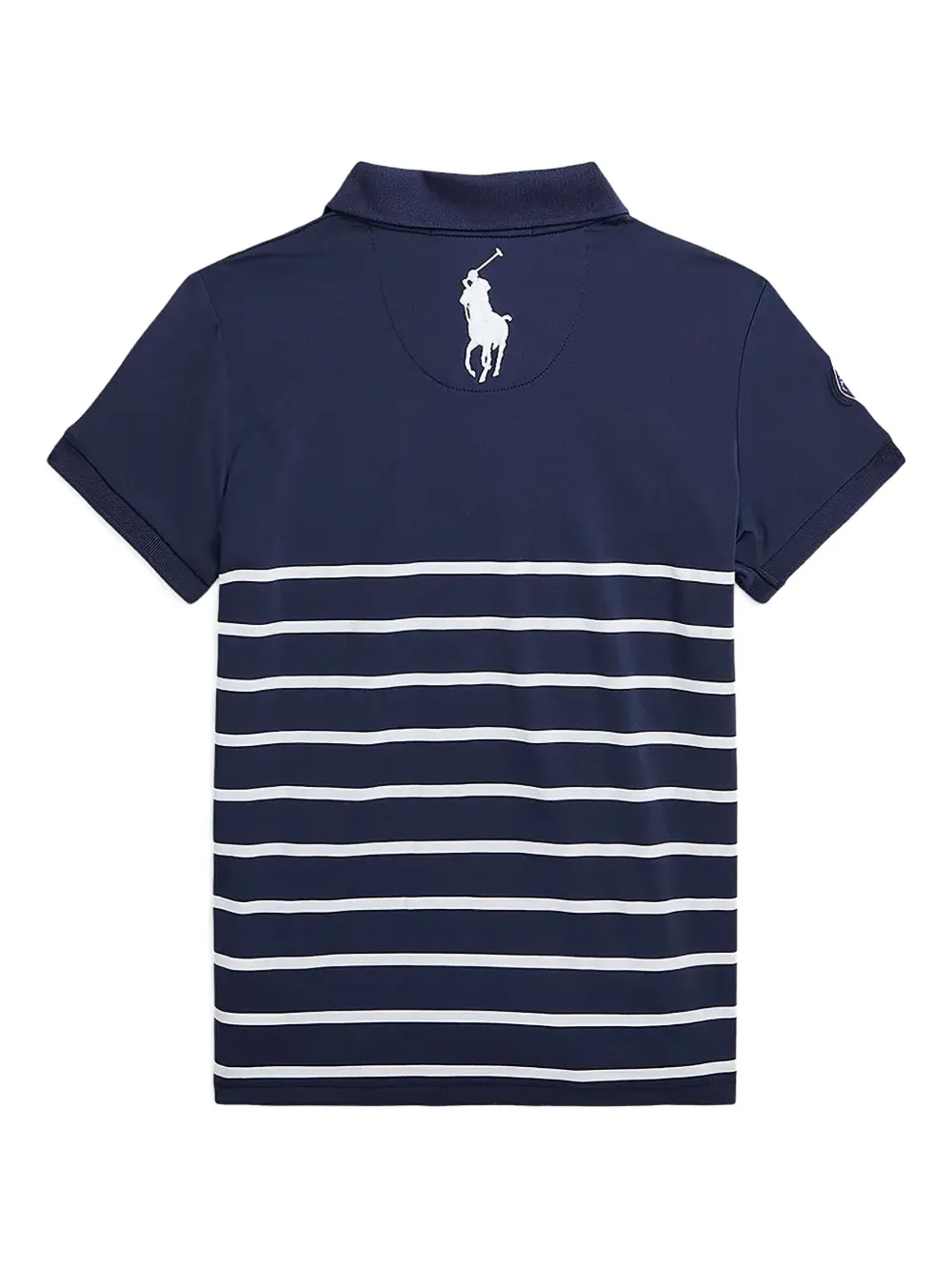 Polo Ralph Lauren Stripe-pattern Polo Shirt In Blue