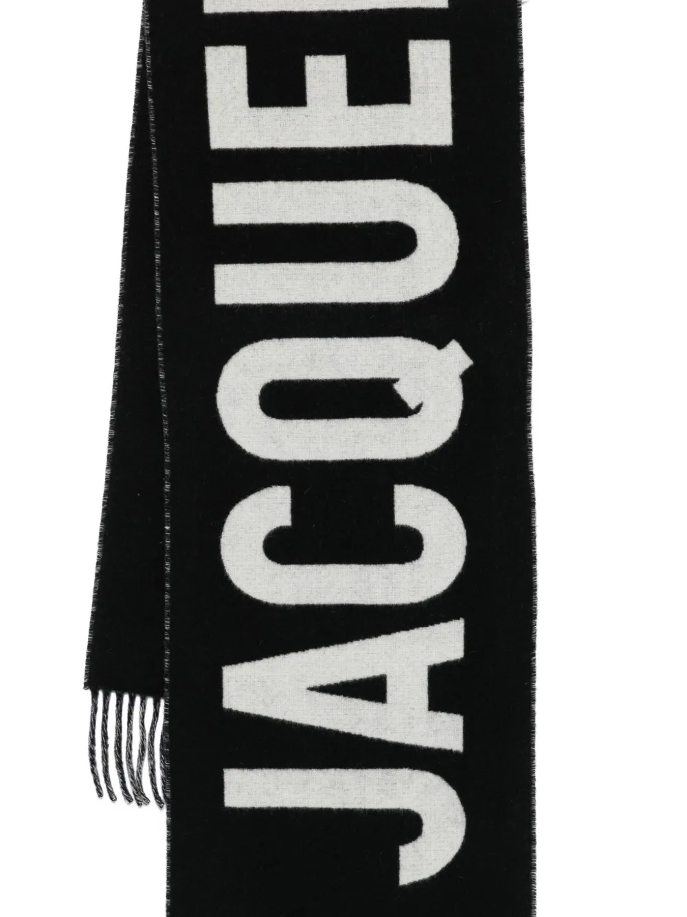 Jacquemus logo-detail scarf Zwart