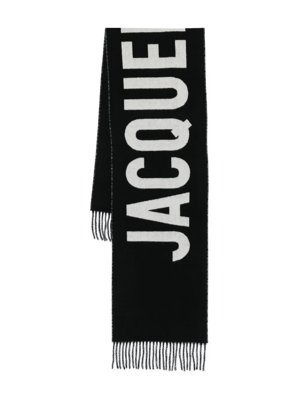 Jacquemus logo-detail scarf Zwart