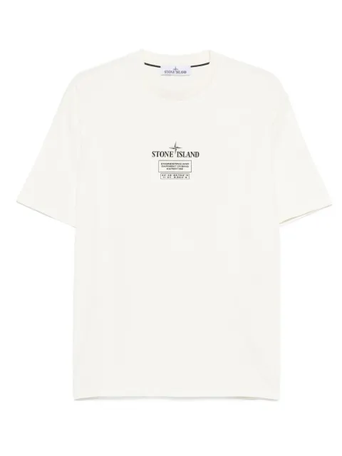Stone Island logo-print cotton T-shirt