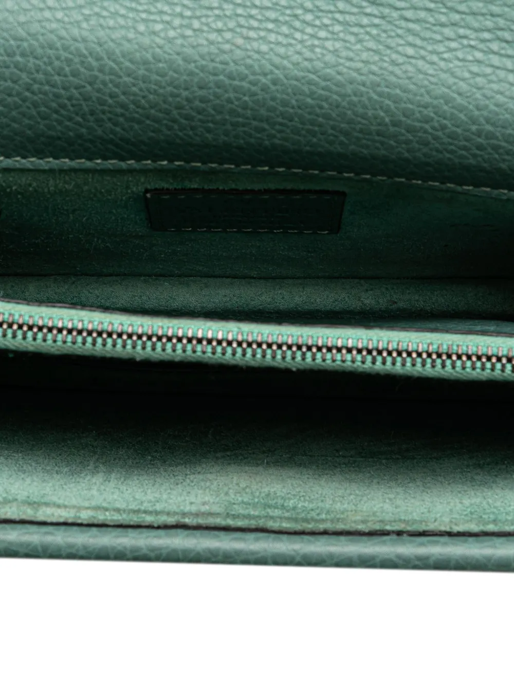 Pre-owned Valentino Garavani 2000-2017 Pebbled Calfskin Rockstud Wallet On Chain Crossbody Bag